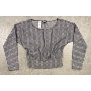 NWT Express Women's Top Blouse Checkered Size XS